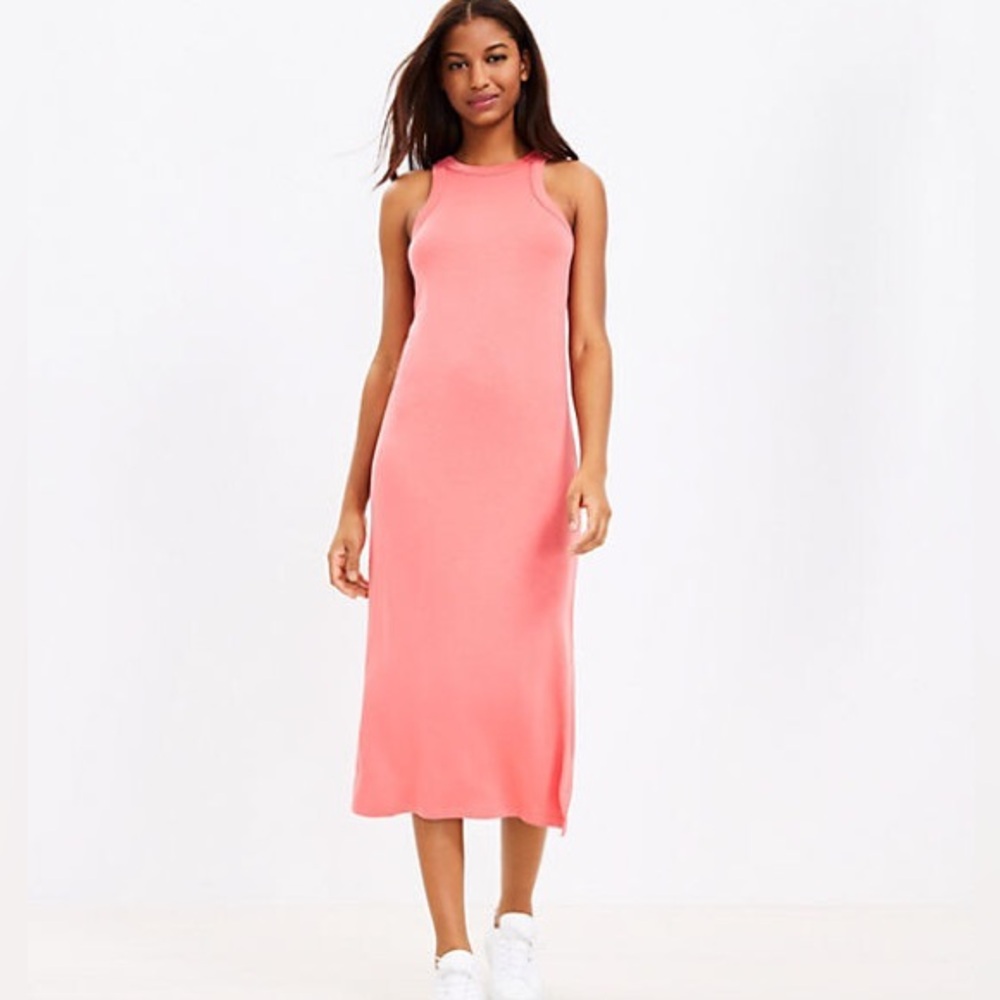 NWOT Lou & Grey Signaturesoft Halter Midi Dress